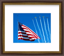 Example of a matted and framed print by Tom Brady